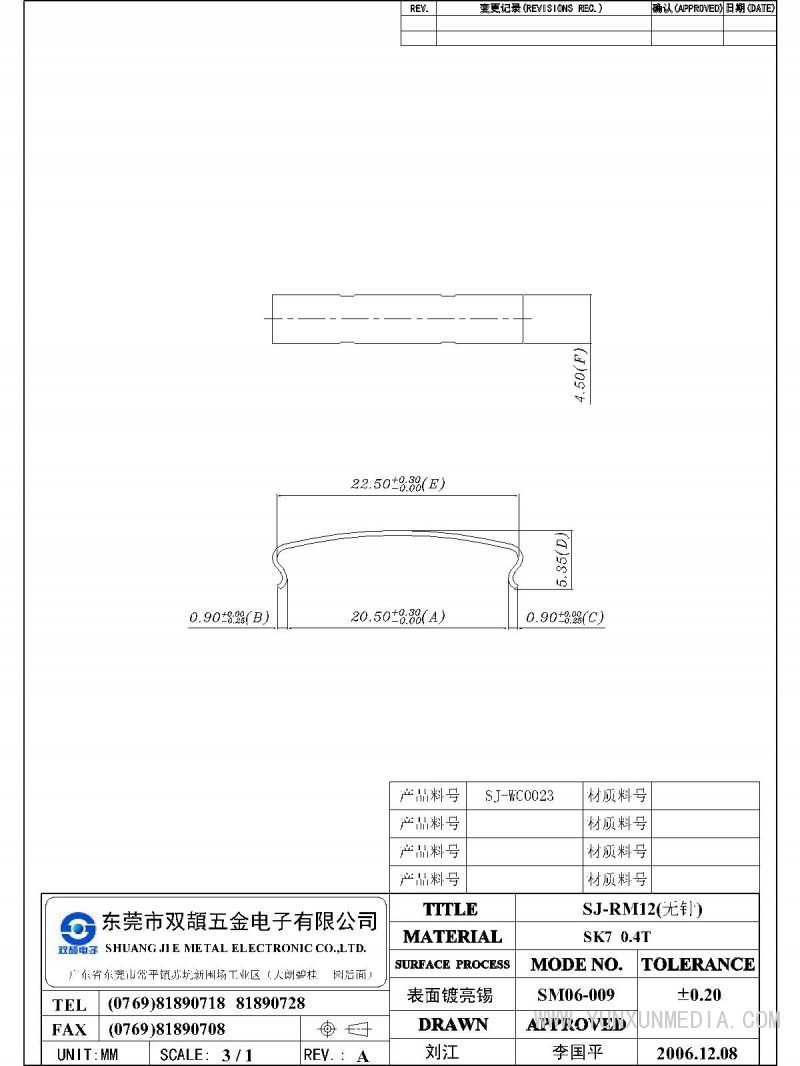 SJ-RM12(無針)-Model