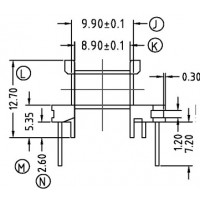 EE-1608-2/EE-16臥式(4+4PIN)