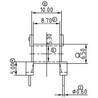 EE-1609-3/EE-16臥式(4+4PIN)