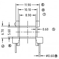 EE-1611-1/EE-16臥式(5+5PIN)