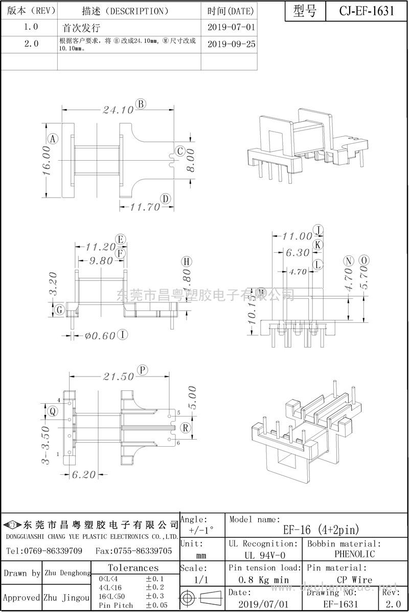 CJ-1631，EF16臥式（4+2）-模型